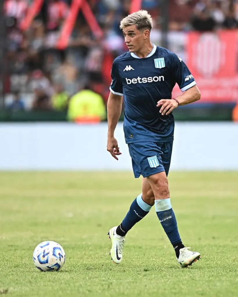 Agustín García Basso se lesionó en la primera fecha del Torneo Apertura ante Barracas Central. (Instagram @agugbasso)