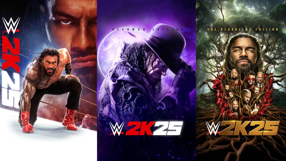Las portadas del WWE 2K25.