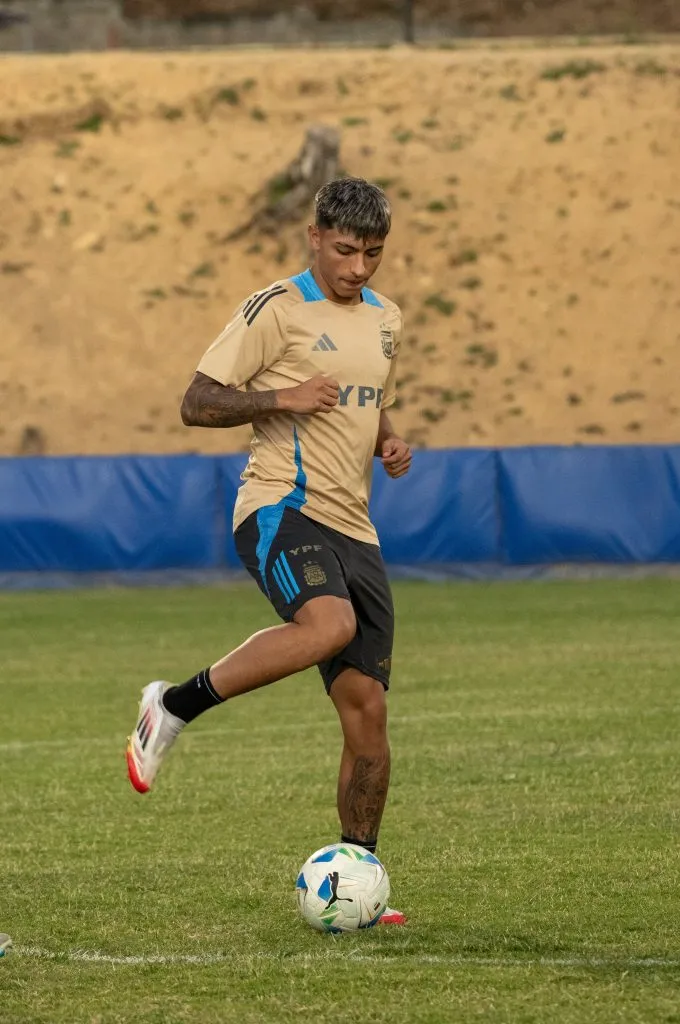 Agustín Ruberto, una de las figuras del Sudamerican Sub 20. (Foto: @Argentina).