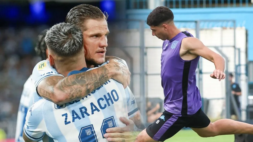 Bruno Zuculini y Juan Nardoni están en duda para Racing vs. Boca. (Foto: Prensa Racing)