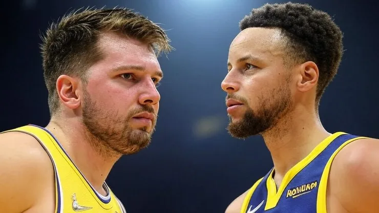 Luka Doncic y Stephen Curry, frente a frente en la NBA.