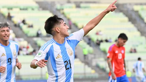 Ian Subiabre, una de las figuras de Argentina, en el partido ante Chile.