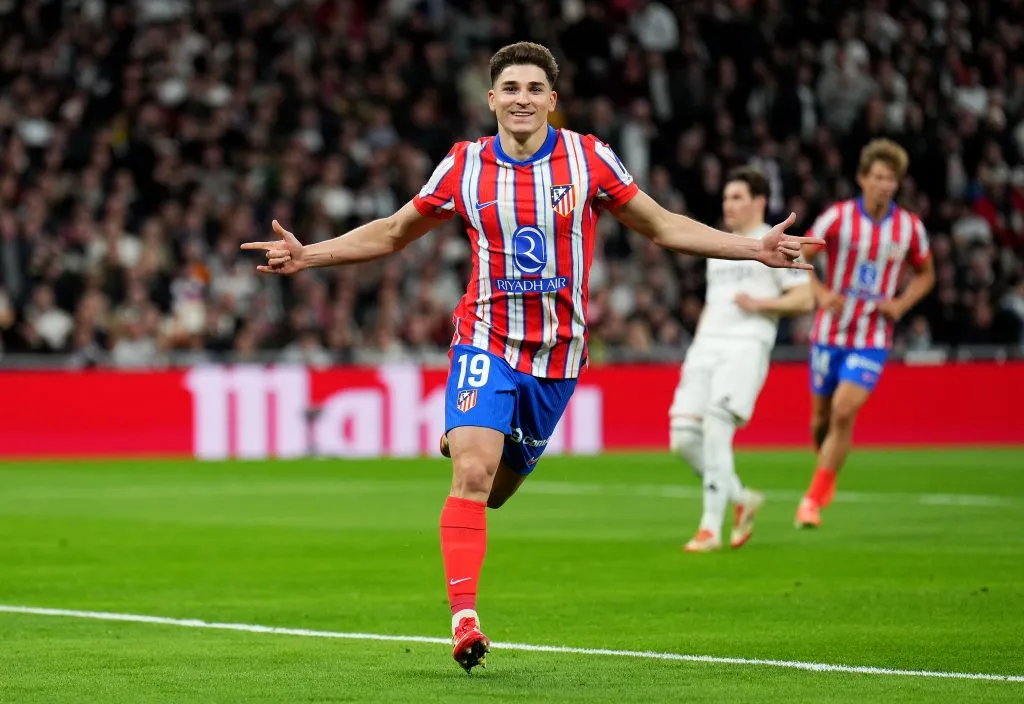 Julián Álvarez marcó a lo Panenka en el Bernabéu.