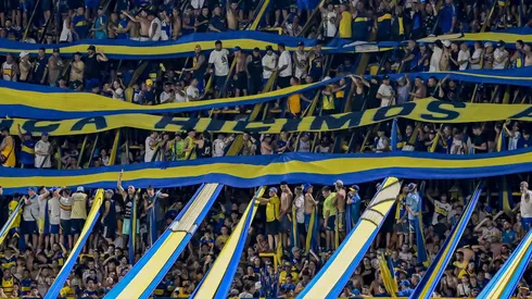 Los hinchas de Boca en La Bombonera.