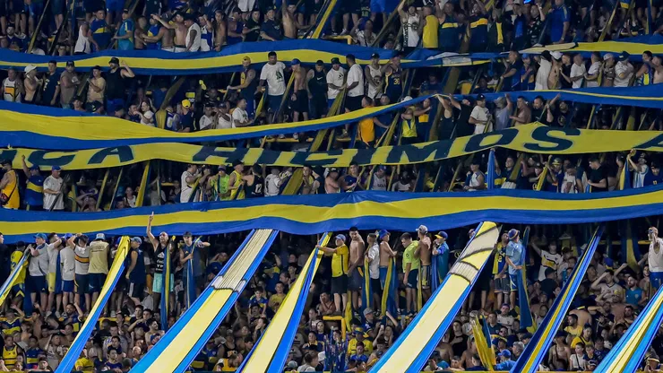 Los hinchas de Boca en La Bombonera.