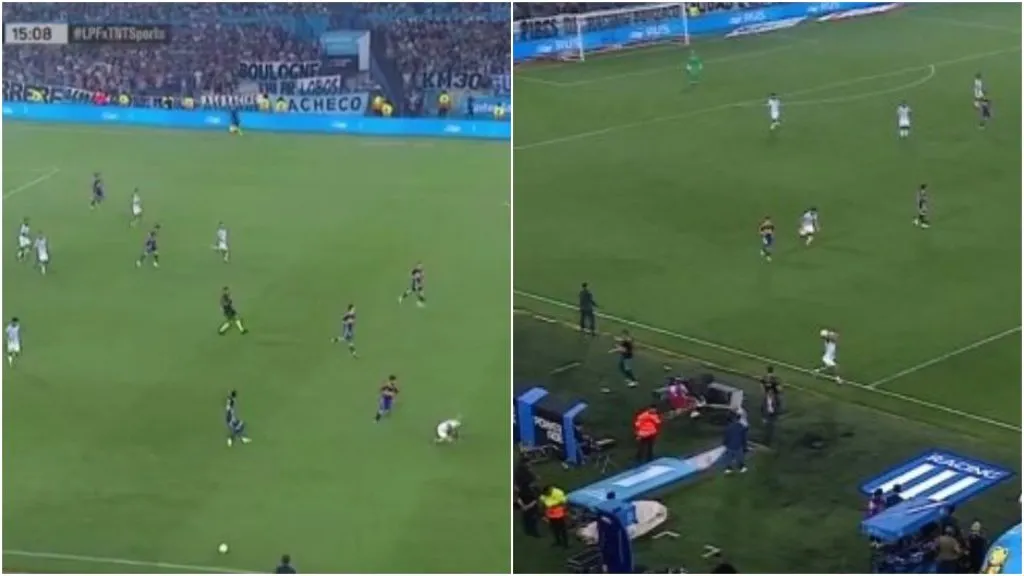 Donde se fue la pelota | Desde donde hizo el lateral Martirena.