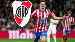 Julián Álvarez mostró en redes sociales que siguió el River vs. Independiente después de jugar con el Atlético de Madrid vs. Real Madrid.