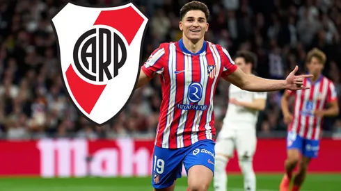 Julián Álvarez mostró en redes sociales que siguió el River vs. Independiente después de jugar con el Atlético de Madrid vs. Real Madrid.
