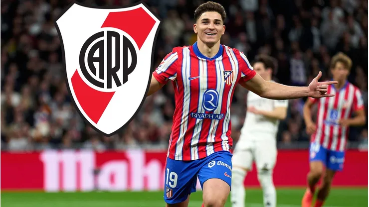Julián Álvarez mostró en redes sociales que siguió el River vs. Independiente después de jugar con el Atlético de Madrid vs. Real Madrid.