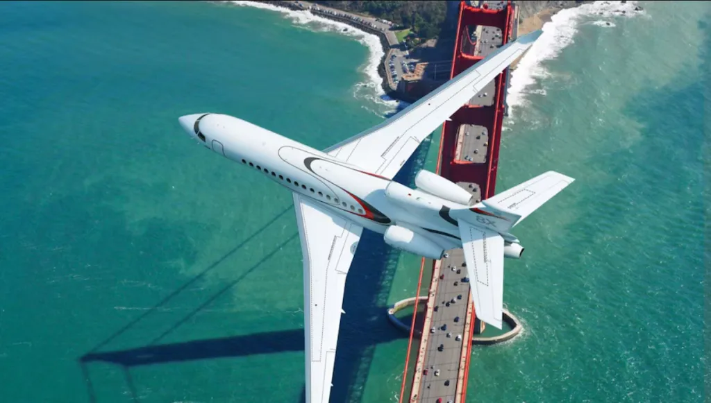 El jet privado que compró Verstappen.