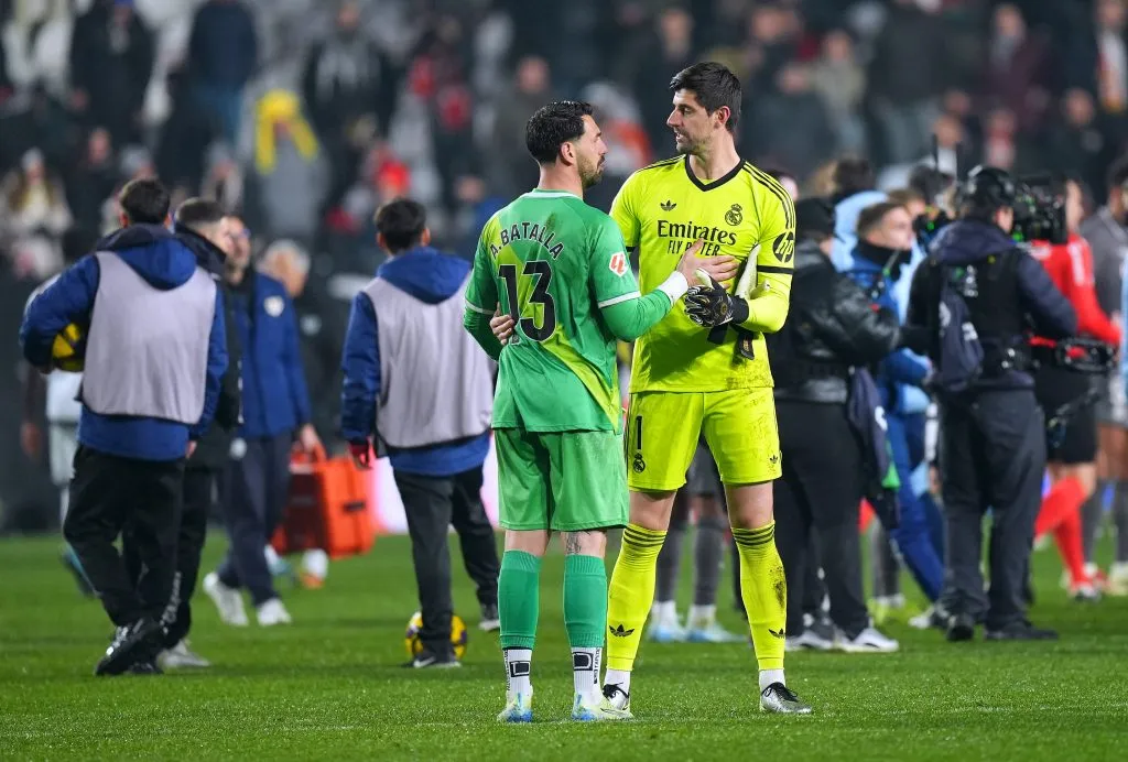 Batalla y  Courtois. (Foto: Getty).