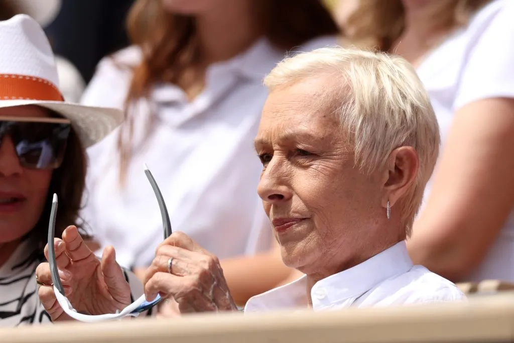 Martina Navratilova, presente en la última final de Roland Garros entre Swiatek y Paolini. (Foto: Getty).