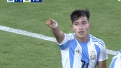 Subiabre, autor del gol de Argentina.