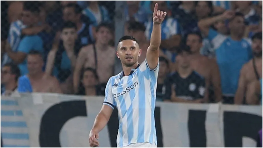 Adrián Martínez, el goleador de Racing. (Getty Images)