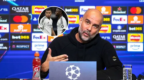 Pep Guardiola habló sobre el rol de Mbappé y Vini vs. Manchester City