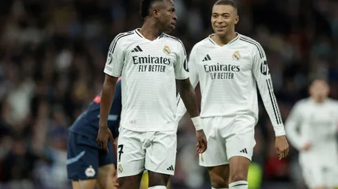 Vinicius Junior y Kylian Mbappé en el Real Madrid. (Photo by Maria Gracia Jimenez/Soccrates/Getty Images)