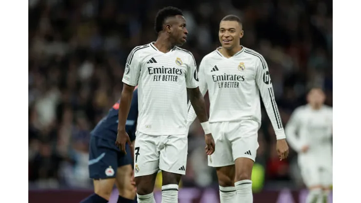 Vinicius Junior y Kylian Mbappé en el Real Madrid. (Photo by Maria Gracia Jimenez/Soccrates/Getty Images)