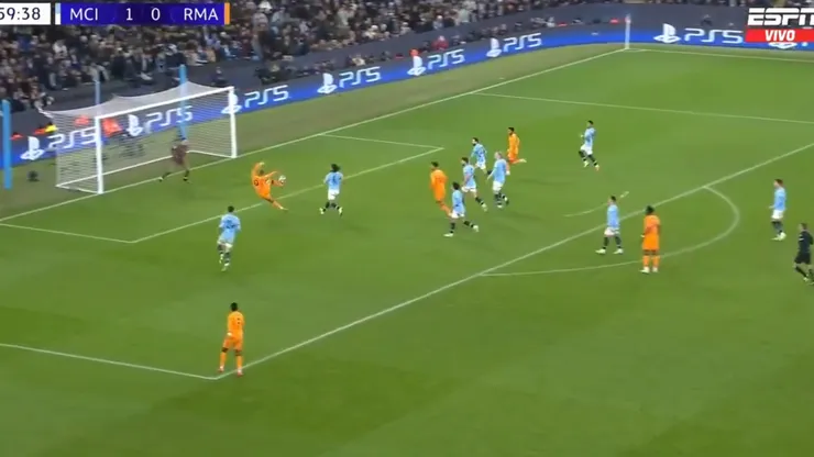 El gol de carambola de Mbappé para darle vida al Real Madrid ante Manchester City