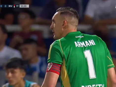 El tenso cruce entre Armani y Pezzella en pleno River vs. Godoy Cruz