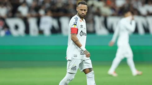 Neymar en la derrota de Santos ante Corinthians.