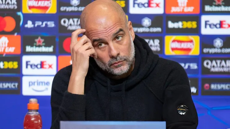 Pep Guardiola, entrenador de Manchester City.