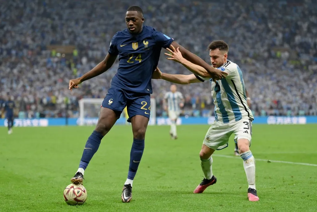 Ibrahima Konaté disputando la final del Mundial de Qatar. (Foto: Getty).