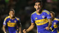 Lautaro Di Lollo celebra su gol ante Boca.