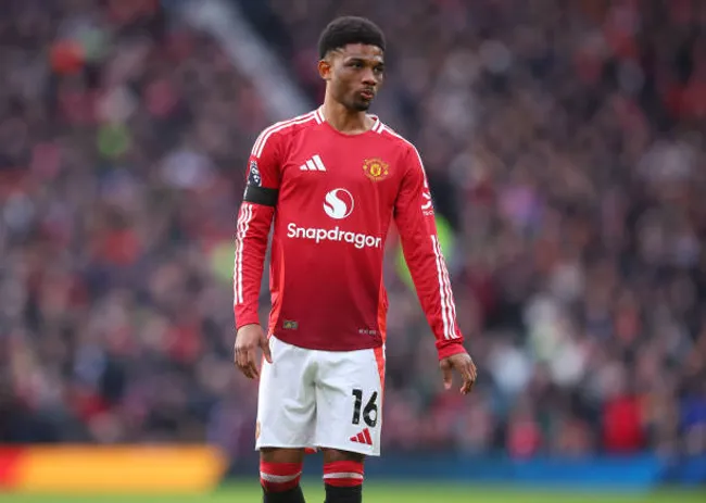 Amad Diallo se lesionó y será baja por el resto de la temporada.