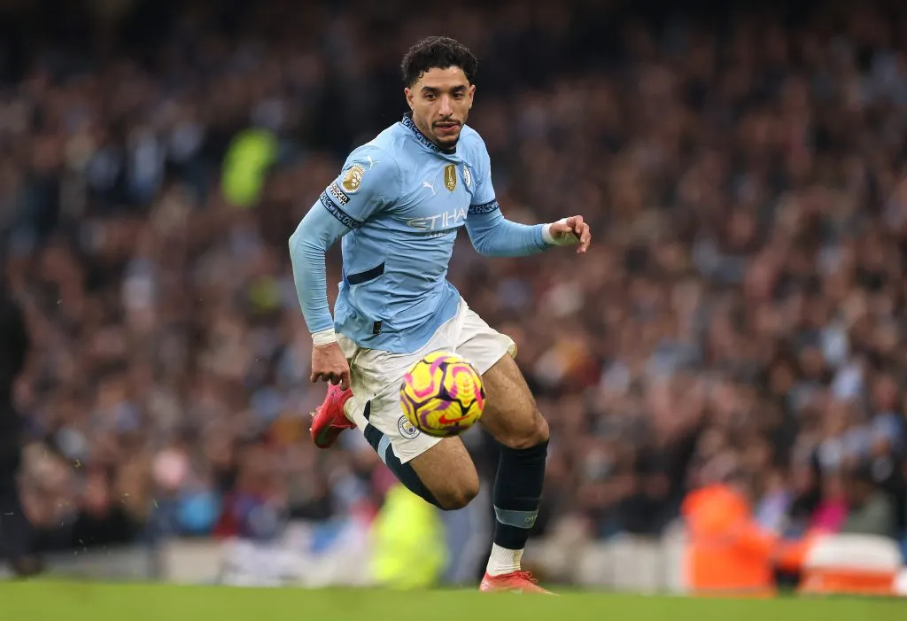 Omar Marmoush, autor de un triplete en la victoria de Manchester City. (Foto: Getty).