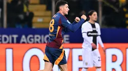 Matías Soulé festeja su gol ante Parma.