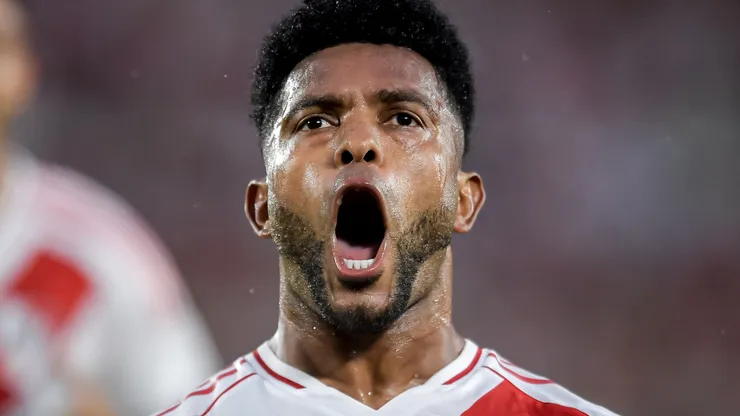 Miguel Borja, delantero de River.