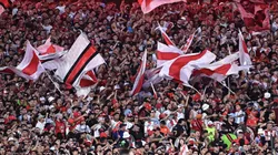 Los hinchas de River en el Monumental.