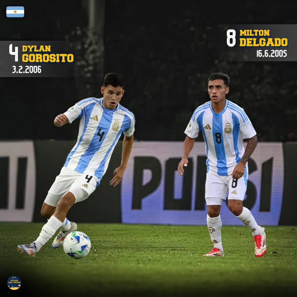 Dylan Gorosito y Milton Delgado vuelven de la Sub 20 a Boca (Foto: @ReservaBocaJrs)