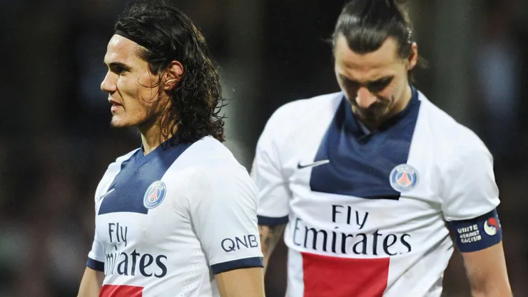 Zlatan Ibrahimovic y Edinson Cavani tuvieron sus problemas en PSG.
