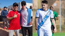 La Araña aprovechó su día libre y presenció el debut de Rafa, que hizo un gol de penal.