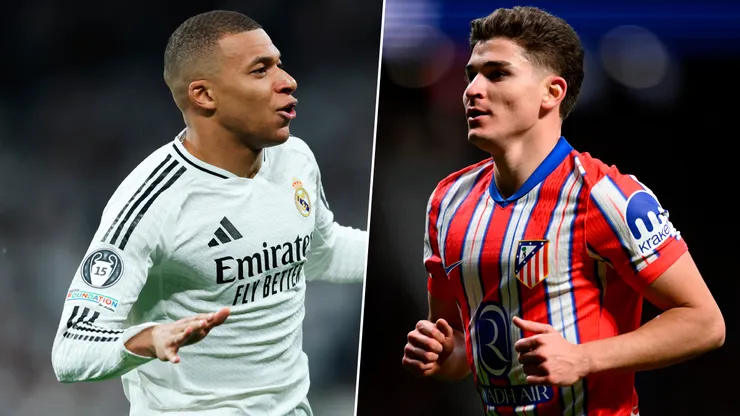 Kylian Mbappé y Julián Álvarez, figuras de la serie.