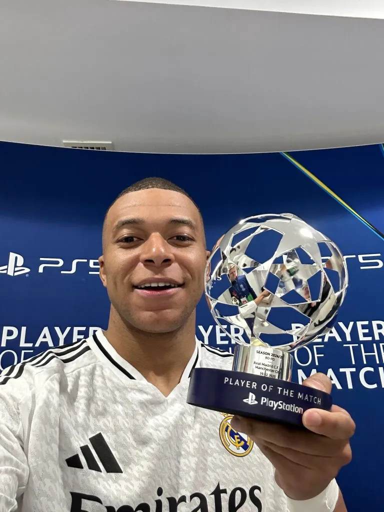 Kylian Mbappé fue elegido como el MVP de Real Madrid vs. Manchester City. (Foto. Press Champions League)