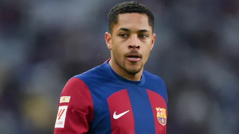 Vitor Roque, en un partido de Barcelona en febrero de 2024.