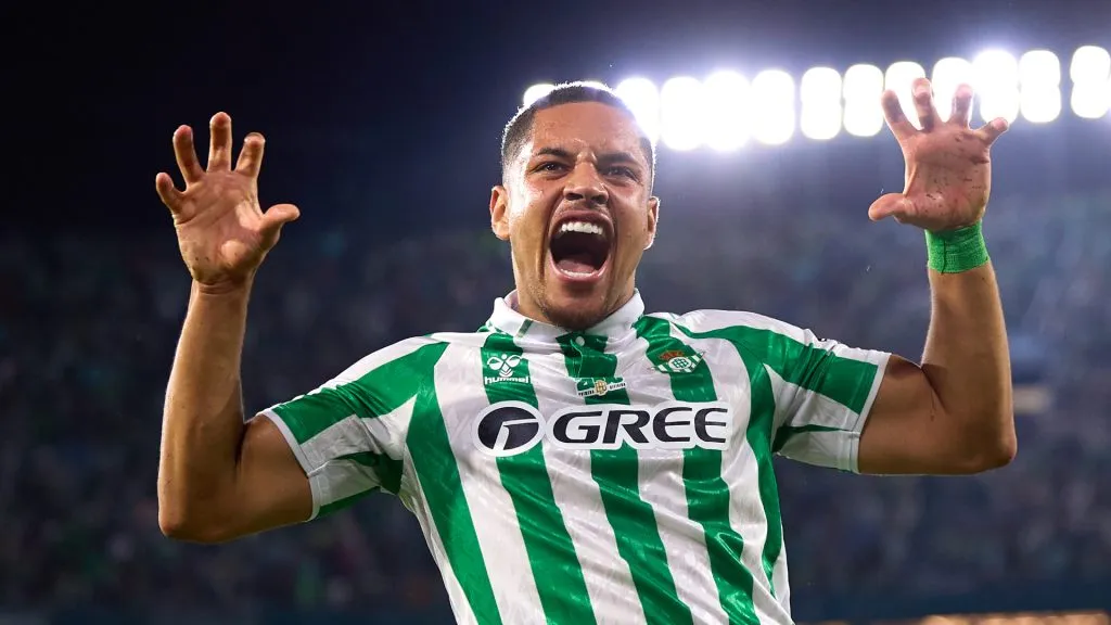 Vitor Roque, jugador cedido en el Real Betis (Fran Santiago/Getty Images).
