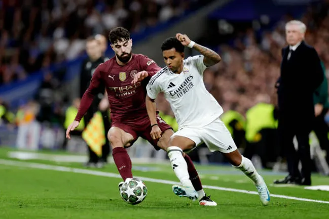 Manchester City no pudo equiparar la agresividad y el despliegue físico del Real Madrid.