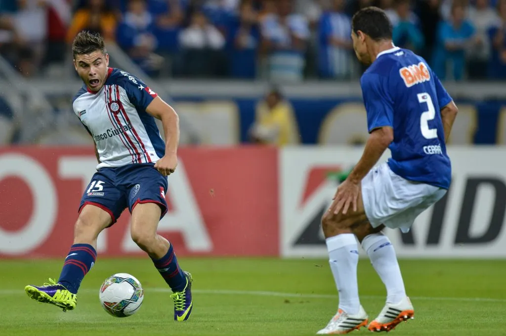 Tito Villalba ante Cruzeiro en la Libertadores 2014. (Foto: Getty).