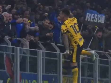 El gol con festejo explosivo de Lautaro Martínez para Inter de Milán