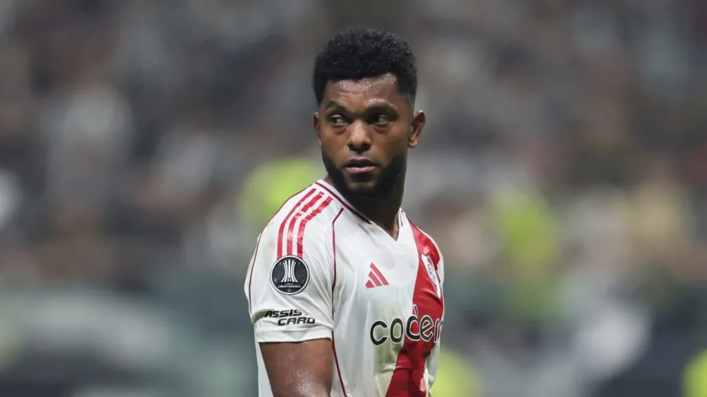 Miguel Borja, delantero de River Plate.