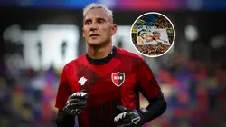 Keylor Navas, víctima de las gastadas de los hinchas de Central