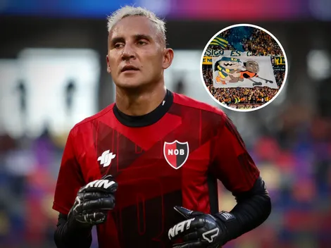 Analizan sancionar a Rosario Central por la bandera contra Keylor Navas tras ganarle a Newell´s