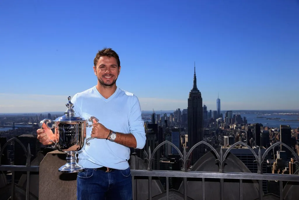 Stan con el Empire State luego de obtener el US Open 2016. (Foto: Getty).