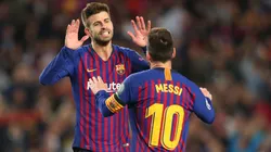 Piqué y Messi, juntos en Barcelona.