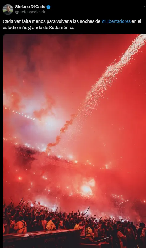 El posteo de Stefano Di Carlo.