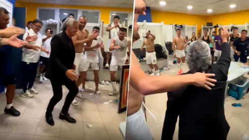 El baile de Gorosito en el vestuario.