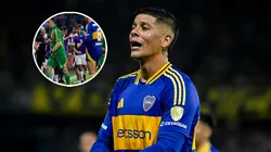 La reacción de Marcos Rojo al enterarse que Brey reemplazaba a Marchesín en los penales contra Alianza Lima